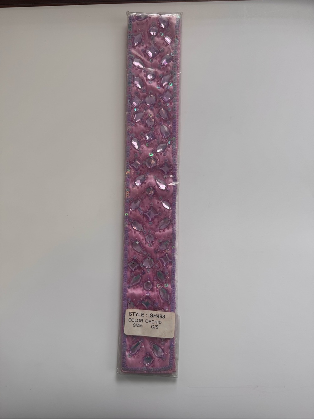 Gold Hawk Embellished Sash/Belt, Orchid, Womens, one size